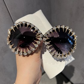 T-shaped, large frame sunglasses, punk