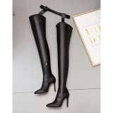 Slim heels, high-heeled shoes, knee-high shoes, long boots, trousers and boots, all-in-one boots