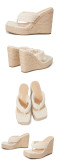 Foam sole, raised, herringbone slippers
