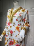Middle East Muslims, printed, ironed dress, Arab women's dress