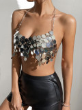 Nightclub, large and small beads, vest