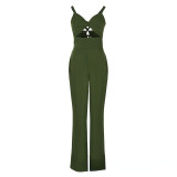 Hollow out, sling, jumpsuit