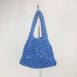 Cotton rope, hand-woven, handbag, fishing net bag, beach bag