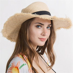 Solid color, whisker, straw hat, large straw hat