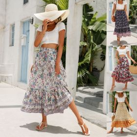 Lace, patchwork skirt, rayon, bohemian beach, skirt