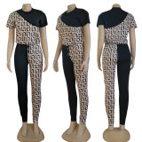 Casual Women's Short Sleeve+Pants Set