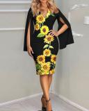 Temperament Sexy Fashion Print Dress