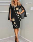 Temperament Sexy Fashion Print Dress