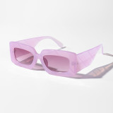 Box sunglasses Colorful square glasses Vintage art large frame Jelly colored sunglasses