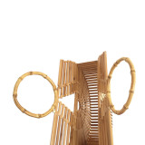 Half round bamboo bag, bamboo knot bracelet, handbag, bamboo root beach bag