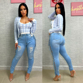 Bandage Slimming Jeans Women's Pants Pants