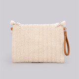Small group tassel grab bag and straw woven bag