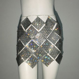 Water Diamond Top Metal Full Diamond Sling Half Skirt Sling