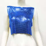 Metal Sleeveless T-shirt Tank Top