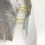 Metal Sleeveless T-shirt Tank Top