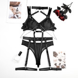 Fun lingerie strap role-playing chain set of four pieces