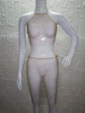 Beach Mesh Flash Diamond Transparent Strap Fishing Net Set Skirt