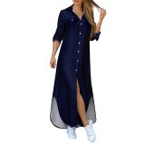 Shirt Solid casual dress