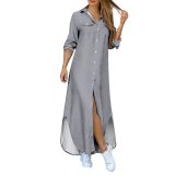 Shirt Solid casual dress