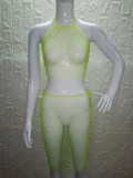 Beach Mesh Flash Diamond Transparent Strap Fishing Net Set Skirt