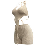 Fashion Sleeveless Knit Set