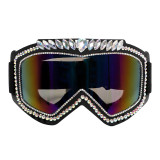 Steam cyberpunk ski riding diamond inlaid magic goggles