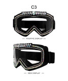Steam cyberpunk ski riding diamond inlaid magic goggles
