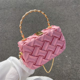 Woven personalized ins foreign style portable crossbody box bag