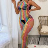 Rainbow New Fun Network Clothes Colorful Alluring One Piece