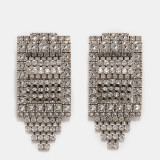 Water Diamond Earrings Multi layered Full Diamond Earrings Retro Accessories