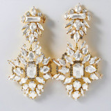 Water Diamond Earrings Exaggerate Show Show Earrings Full of Diamond Accessories