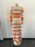 Woolen Knitted Flare Dress