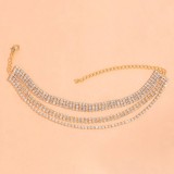 Multi layered tassel anklet party accessories