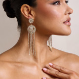 Rhinestone earrings, tassel earrings, and sparkling accessories