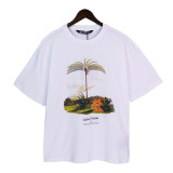 Palm Coconut Print Short Sleeve T-shirt