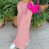 Thickened cotton loose work bag wide leg pants