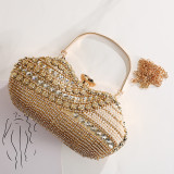 High grade diamond inlaid dinner bag tassel rhinestone handbag