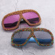 Large frame with diamond sunglasses