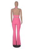 Two piece set of high pit wide leg pants