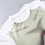 T-shirt Personalized Print Round Neck Short Sleeve