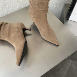 Slender ankle boots