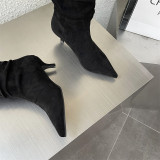Slender ankle boots