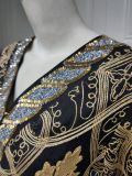 Light Luxury Hot Diamond Mesh Embroidered Muss Meeting Dress
