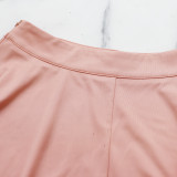 Off shoulder short top A-line long skirt fashion set of two