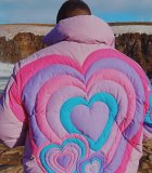 Leisure Love Peach Heart Cotton Clothes Street Jacket