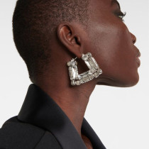 Bag Earring Ear Buckle Sparkling Water Diamond Earrings