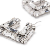 Bag Earring Ear Buckle Sparkling Water Diamond Earrings