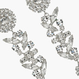 Full Diamond Light Luxury Flower Style Earrings
