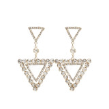 Diamond Inverted Triangle Earring Pendant