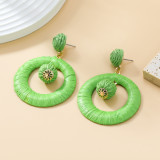 Lafite Grass Earrings Earrings Multi layered Round Earrings
